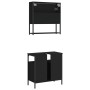 Juego de muebles de baño 2 pzas madera contrachapada negro de vidaXL, Muebles de baño - Ref: Foro24-3214655, Precio: 118,99 €...