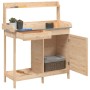 Planter table with fir wood cabinet 110.5x45x124.5 cm by vidaXL, Pot stands - Ref: Foro24-156343, Price: 119,64 €, Discount: %