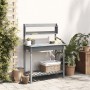 Potting table with gray spruce sink 147.5x44x139.5 cm by vidaXL, Pot stands - Ref: Foro24-156348, Price: 120,42 €, Discount: %