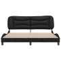 Estructura de cama con cabecero cuero sintético negro 180x200cm de vidaXL, Camas y somieres - Ref: Foro24-3208016, Precio: 26...