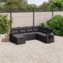 7-piece garden dining set with black synthetic rattan cushions by vidaXL, Garden sets - Ref: Foro24-3263831, Price: 461,52 €,...