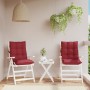 Cushions for low back chair 2 units Oxford fabric in burgundy red by vidaXL, Cushions for chairs and sofas - Ref: Foro24-3776...