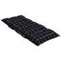 Cushions for high back chair 4 pcs black checkered fabric by vidaXL, Cushions for chairs and sofas - Ref: Foro24-377651, Pric...