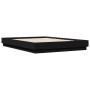 Estructura de cama con luces LED negro 160x200 cm de vidaXL, Camas y somieres - Ref: Foro24-3209780, Precio: 207,02 €, Descue...