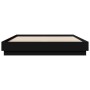 Estructura de cama con luces LED negro 140x200 cm de vidaXL, Camas y somieres - Ref: Foro24-3209794, Precio: 193,02 €, Descue...