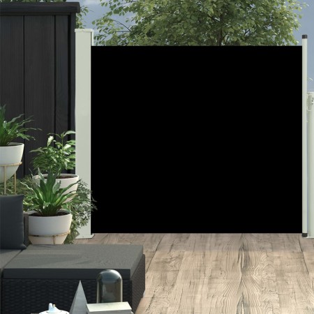 Schwarze einziehbare Seitenmarkise für den Garten, 100 x 300 cm von vidaXL, Sonnenschirme - Ref: Foro24-48370, Preis: 63,32 €...