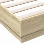 Engineered wood bed frame in Sonoma oak 120x200 cm by vidaXL, Beds and slatted bases - Ref: Foro24-3209865, Price: 118,13 €, ...