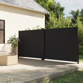 Toldo lateral retráctil negro 160x1200 cm de vidaXL, Sombrillas - Ref: Foro24-4004819, Precio: 150,99 €, Descuento: %