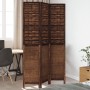 Three-panel dark brown paulownia wood room divider by vidaXL, Room dividers - Ref: Foro24-358703, Price: 91,61 €, Discount: %