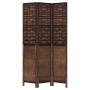 Three-panel dark brown paulownia wood room divider by vidaXL, Room dividers - Ref: Foro24-358703, Price: 91,61 €, Discount: %