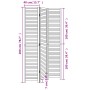 3-panel solid Paulownia wood room divider screen in black. by vidaXL, Room dividers - Ref: Foro24-358847, Price: 85,51 €, Dis...