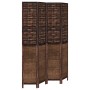 4-panel dark brown paulownia wood room divider by vidaXL, Room dividers - Ref: Foro24-358708, Price: 127,99 €, Discount: %