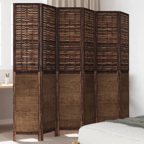 6-panel dark brown paulownia wood room divider by vidaXL, Room dividers - Ref: Foro24-358715, Price: 179,50 €, Discount: %