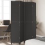 4-panel solid Paulownia wood room divider screen in black. by vidaXL, Room dividers - Ref: Foro24-358851, Price: 110,21 €, Di...