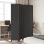 4-panel solid Paulownia wood room divider screen in black. by vidaXL, Room dividers - Ref: Foro24-358851, Price: 110,21 €, Di...