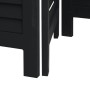 4-panel solid Paulownia wood room divider screen in black. by vidaXL, Room dividers - Ref: Foro24-358851, Price: 110,21 €, Di...