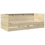 Tumbona con cajones madera ingeniería roble Sonoma 100x200 cm de vidaXL, Camas y somieres - Ref: Foro24-3280841, Precio: 214,...