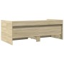 Tumbona con cajones madera ingeniería roble Sonoma 75x190 cm de vidaXL, Camas y somieres - Ref: Foro24-3280862, Precio: 175,4...