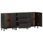 Zusatzschränke 3 Stk. Massivholz mango schwarz 60x33x75cm von vidaXL, Sideboards - Ref: Foro24-3206284, Preis: 397,69 €, Raba...