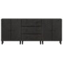 Zusatzschränke 3 Stk. Massivholz mango schwarz 60x33x75cm von vidaXL, Sideboards - Ref: Foro24-3206284, Preis: 397,69 €, Raba...