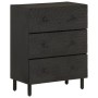 Zusatzschränke 3 Stk. Massivholz mango schwarz 60x33x75cm von vidaXL, Sideboards - Ref: Foro24-3206284, Preis: 397,69 €, Raba...