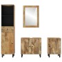 Set of 4 solid mango wood bathroom cabinets by vidaXL, Bathroom furniture - Ref: Foro24-3206303, Price: 421,73 €, Discount: %