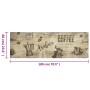 Washable brown coffee velvet kitchen rug 60x180 cm by vidaXL, Doormats - Ref: Foro24-4005579, Price: 29,99 €, Discount: %