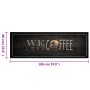 Alfombra de cocina lavable terciopelo texto café 60x180 cm de vidaXL, Felpudos - Ref: Foro24-4005591, Precio: 39,72 €, Descue...