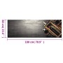 Alfombra de cocina lavable terciopelo botella de vino 60x180 cm de vidaXL, Felpudos - Ref: Foro24-4005603, Precio: 32,44 €, D...