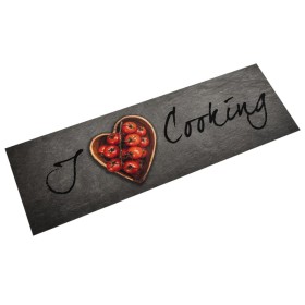 Washable velvet kitchen rug with Cooking text 45x150 cm by vidaXL, Doormats - Ref: Foro24-4005617, Price: 22,28 €, Discount: %