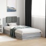 Bed frame with LED lights headboard in Sonoma grey 90x190 cm by vidaXL, Beds and slatted bases - Ref: Foro24-3210064, Price: ...