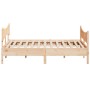 Estructura de cama con cabecero madera maciza de pino 200x200cm de vidaXL, Camas y somieres - Ref: Foro24-3216369, Precio: 22...