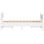 Bed frame with white pine wood headboard 135x190 cm by vidaXL, Beds and slatted bases - Ref: Foro24-3216397, Price: 205,83 €,...