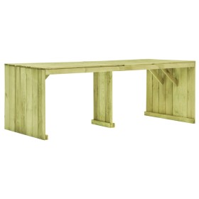 Impregnated pine wood garden table 220x101.5x80 cm by vidaXL, Garden tables - Ref: Foro24-49035, Price: 148,64 €, Discount: %