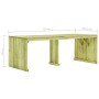 Mesa de jardín madera de pino impregnada 220x101,5x80 cm de vidaXL, Mesas de jardín - Ref: Foro24-49035, Precio: 104,99 €, De...