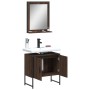 Set de muebles de baño 2 pzas madera de ingeniería marrón roble de vidaXL, Muebles de baño - Ref: Foro24-3214338, Precio: 91,...