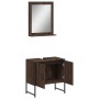 Set de muebles de baño 2 pzas madera de ingeniería marrón roble de vidaXL, Muebles de baño - Ref: Foro24-3214338, Precio: 91,...