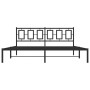 Estructura de cama con cabecero metal negro 183x213 cm de vidaXL, Camas y somieres - Ref: Foro24-374246, Precio: 121,97 €, De...