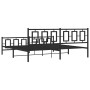 Estructura de cama cabecero y estribo metal negro 193x203 cm de vidaXL, Camas y somieres - Ref: Foro24-374265, Precio: 151,65...