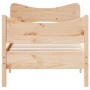 Estructura de cama con cabecero madera maciza pino 75x190 cm de vidaXL, Camas y somieres - Ref: Foro24-3216405, Precio: 118,9...