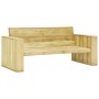 Banco de jardín madera de pino impregnada 179 cm de vidaXL, Bancos de jardín - Ref: Foro24-49037, Precio: 131,71 €, Descuento: %