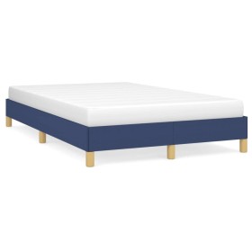 Blue fabric bed frame 120x190 cm by vidaXL, Beds and slatted bases - Ref: Foro24-379495, Price: 95,99 €, Discount: %