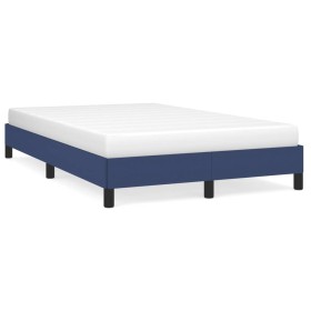 Blue fabric bed frame 120x190 cm by vidaXL, Beds and slatted bases - Ref: Foro24-379488, Price: 101,99 €, Discount: %