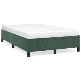 Estructura de cama terciopelo verde 120x190 cm de vidaXL, Camas y somieres - Ref: Foro24-379531, Precio: 98,68 €, Descuento: %