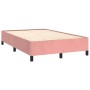 Estructura de cama terciopelo rosa 120x190 cm de vidaXL, Camas y somieres - Ref: Foro24-379533, Precio: 114,48 €, Descuento: %