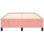 Estructura de cama terciopelo rosa 120x190 cm de vidaXL, Camas y somieres - Ref: Foro24-379533, Precio: 114,48 €, Descuento: %