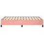 Estructura de cama terciopelo rosa 120x190 cm de vidaXL, Camas y somieres - Ref: Foro24-379533, Precio: 114,48 €, Descuento: %