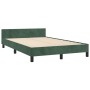 Estructura cama con cabecero terciopelo verde oscuro 120x190 cm de vidaXL, Camas y somieres - Ref: Foro24-379550, Precio: 110...