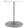 High bar table made of white engineered wood and steel, measuring 60x60x90 cm. by vidaXL, Kitchen and dining tables - Ref: Fo...