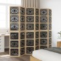 Solid Paulownia wood 6-panel room divider in brown-black by vidaXL, Room dividers - Ref: Foro24-358811, Price: 165,76 €, Disc...